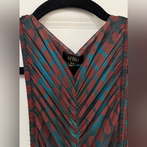 AFRM Peyton Maxi Dress in Cyber Optic Dot - Picture 3 of 4